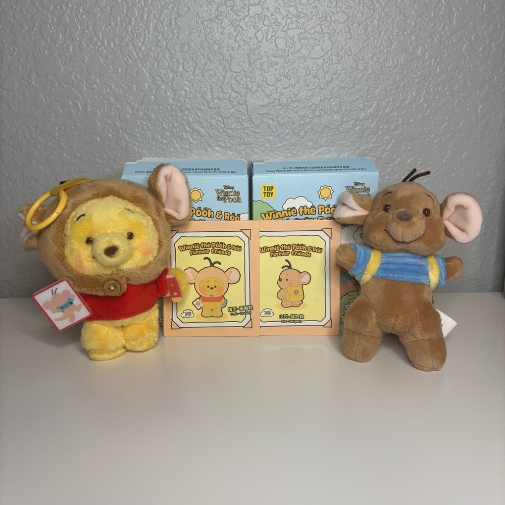 TopToy Winnie the Pooh and Roo Forever Friends Plush Pendant Set - Confirmed
